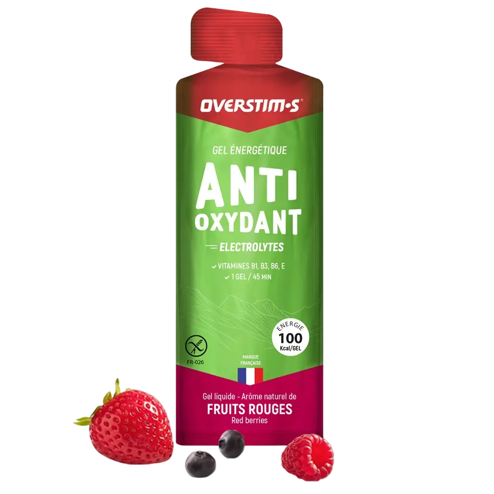 OVERSTIM.s ANTIOXIDANT Liquid Energy Gel | Flavor - Red Berries | 1 gel