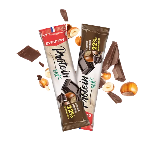 OVERSTIM.s Protein Bar | Flavor - Chocolate - Hazelnut | 1 bar