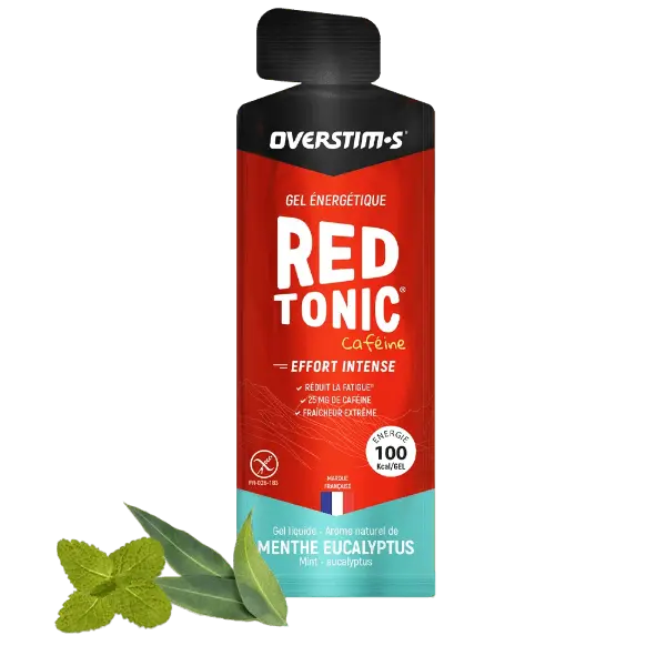 OVERSTIM.s RED TONIC Liquid Energy Gel | Flavor - Mint - Eucalyptus | 1 gel